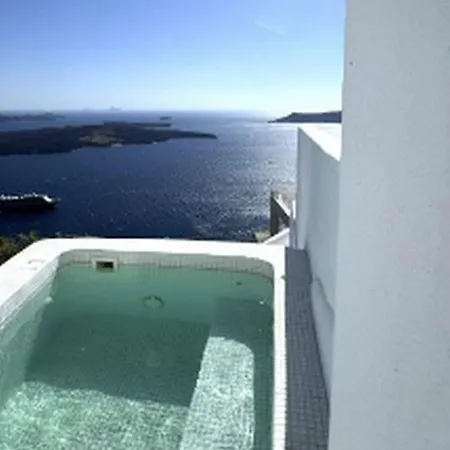 Premium Santorini Campbell 1 Bedroom Spectacular Aegean Sea Views Private Outdoor Hot Tub Villa